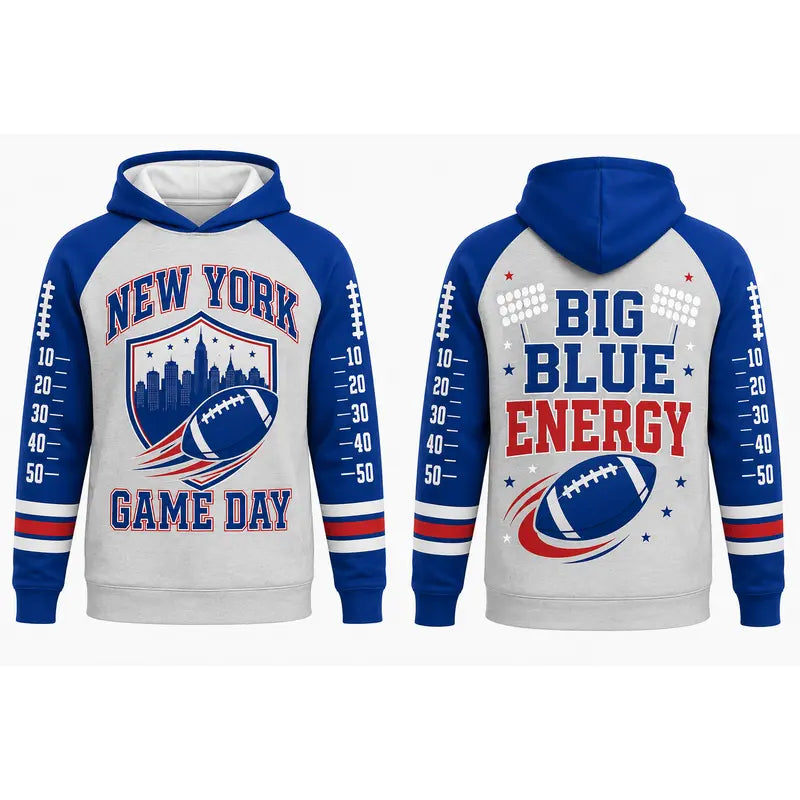 Football Game Day Hoodie Collection – Vintage City & Mascot Graphic Pullover for Football Fans