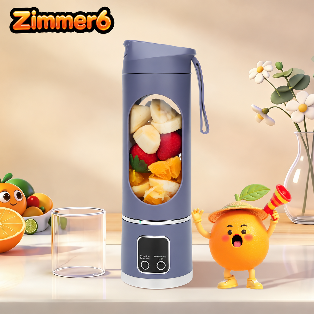 Portable USB Rechargeable Blender – Smoothie & Shake Maker