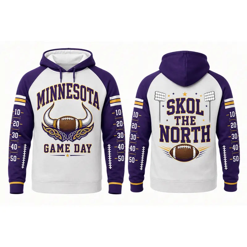 Football Game Day Hoodie Collection – Vintage City & Mascot Graphic Pullover for Football Fans