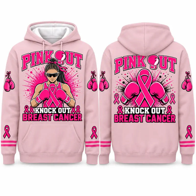 Stronger Together Pink Ribbon Hoodie