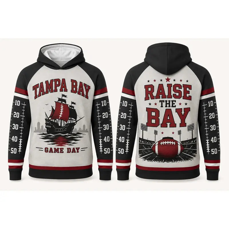 Football Game Day Hoodie Collection – Vintage City & Mascot Graphic Pullover for Football Fans