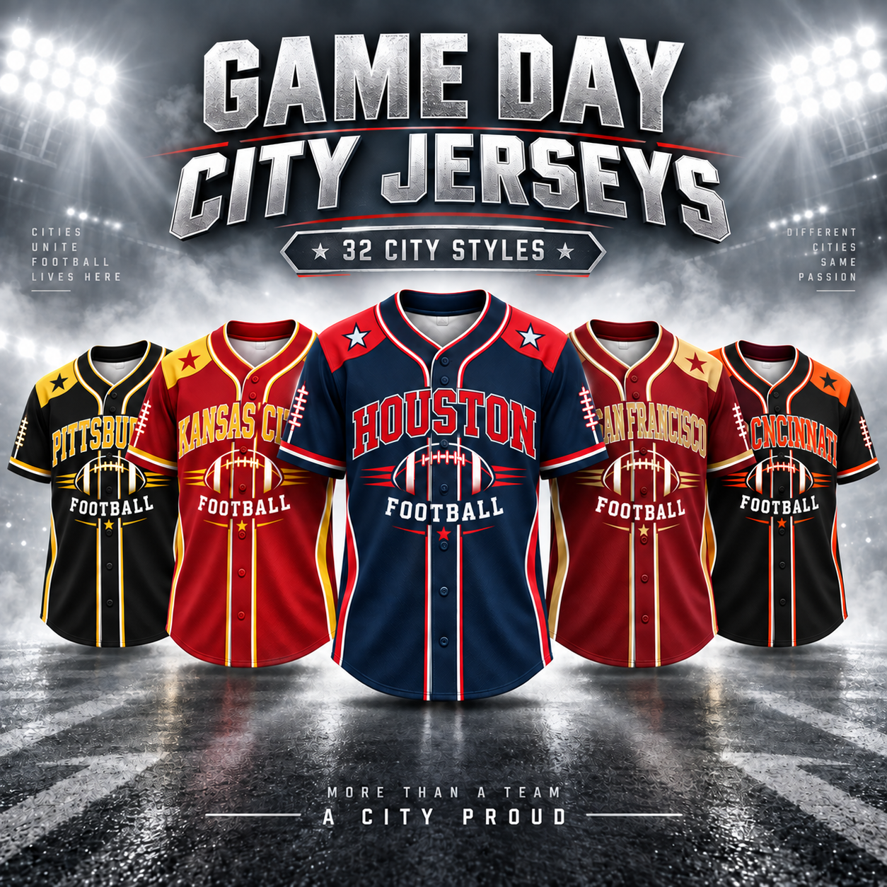 Game Day City Football Jersey