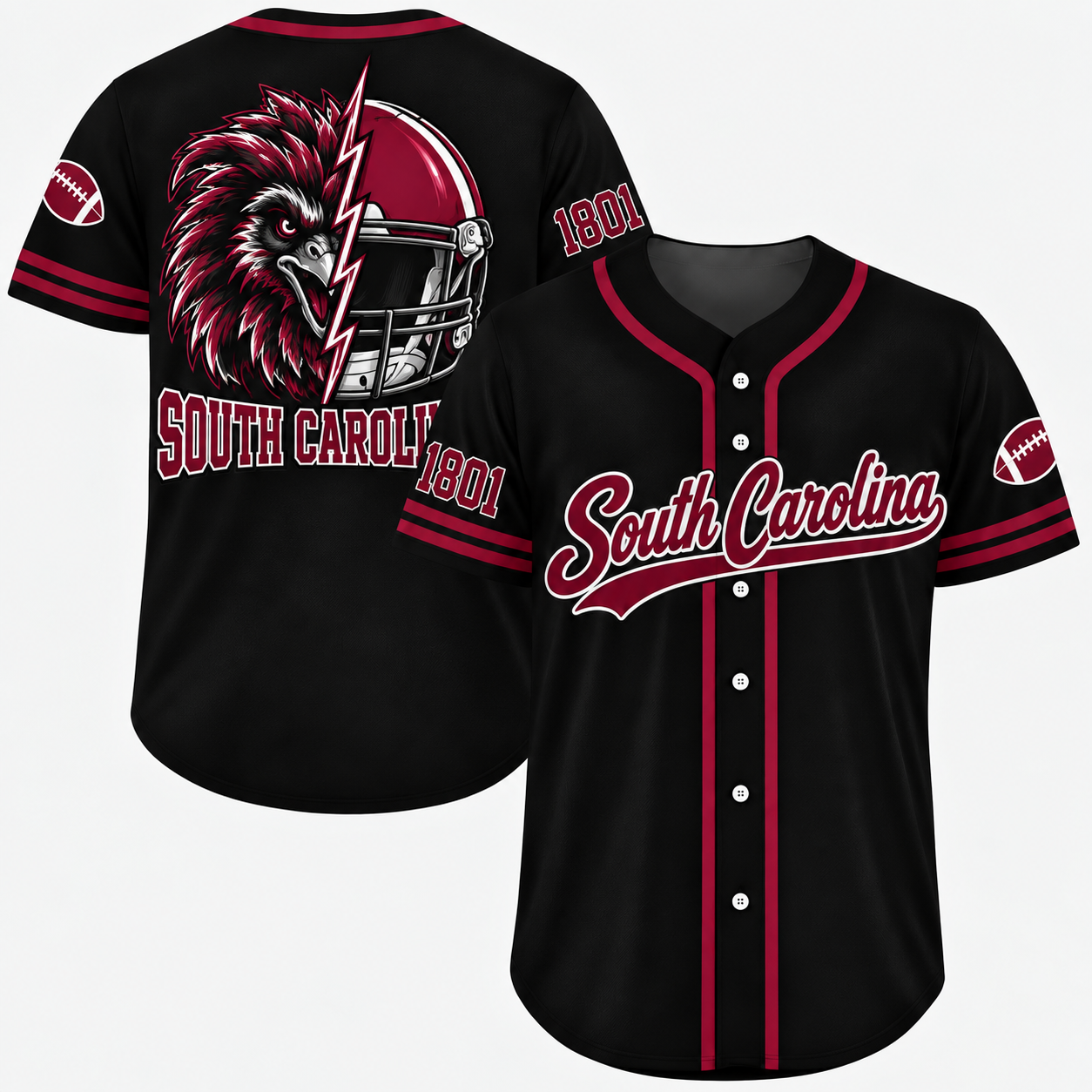 Vintage College Football City Jersey – Game Day Fan Baseball Shirt