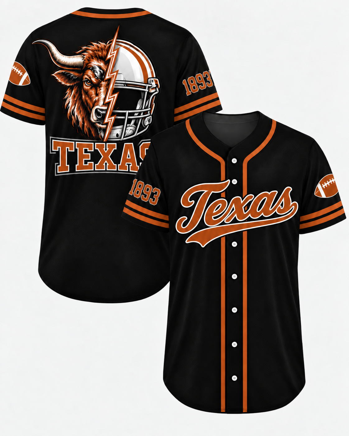 Vintage College Football City Jersey – Game Day Fan Baseball Shirt