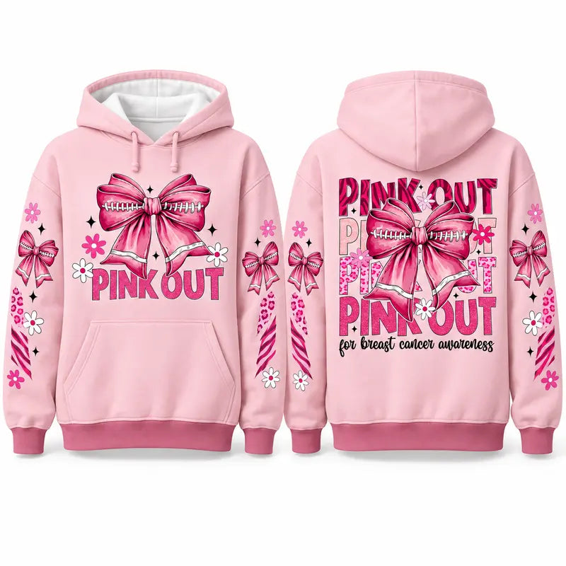 Pink Out Tackle Cancer Hoodie