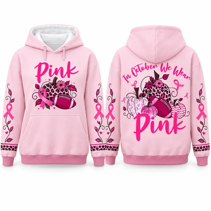 Pink Out Tackle Cancer Hoodie