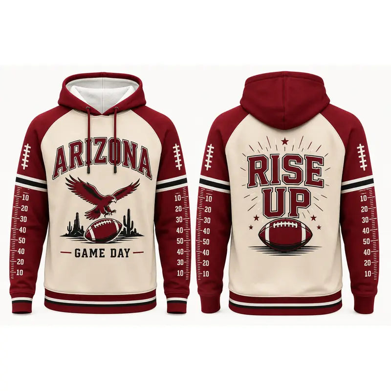 Football Game Day Hoodie Collection – Vintage City & Mascot Graphic Pullover for Football Fans