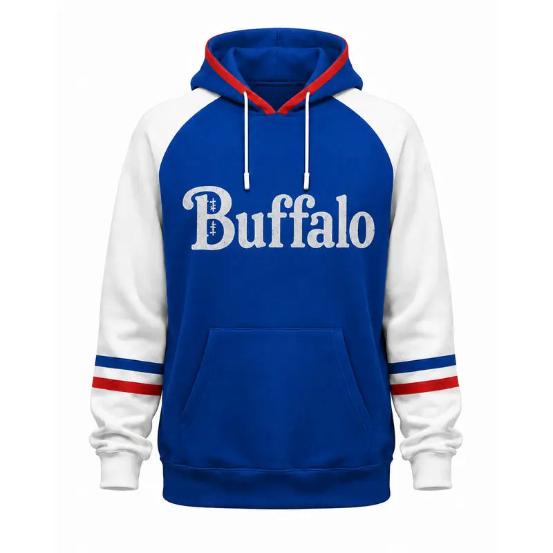 Vintage City Football Raglan Hoodie