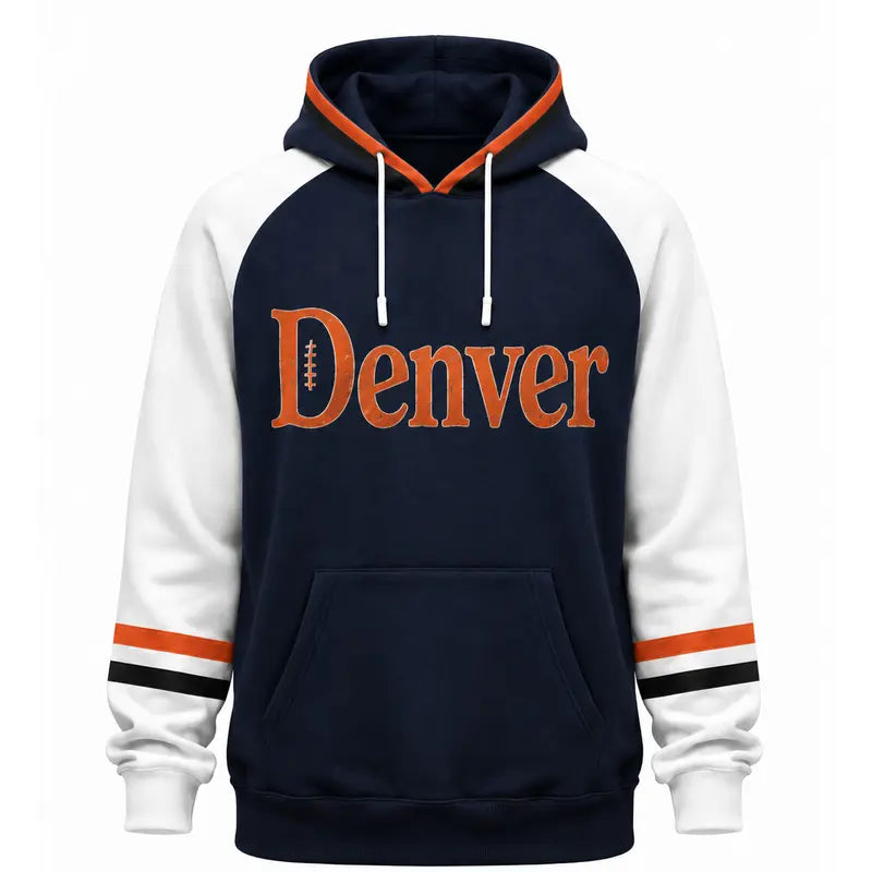 Vintage City Football Raglan Hoodie
