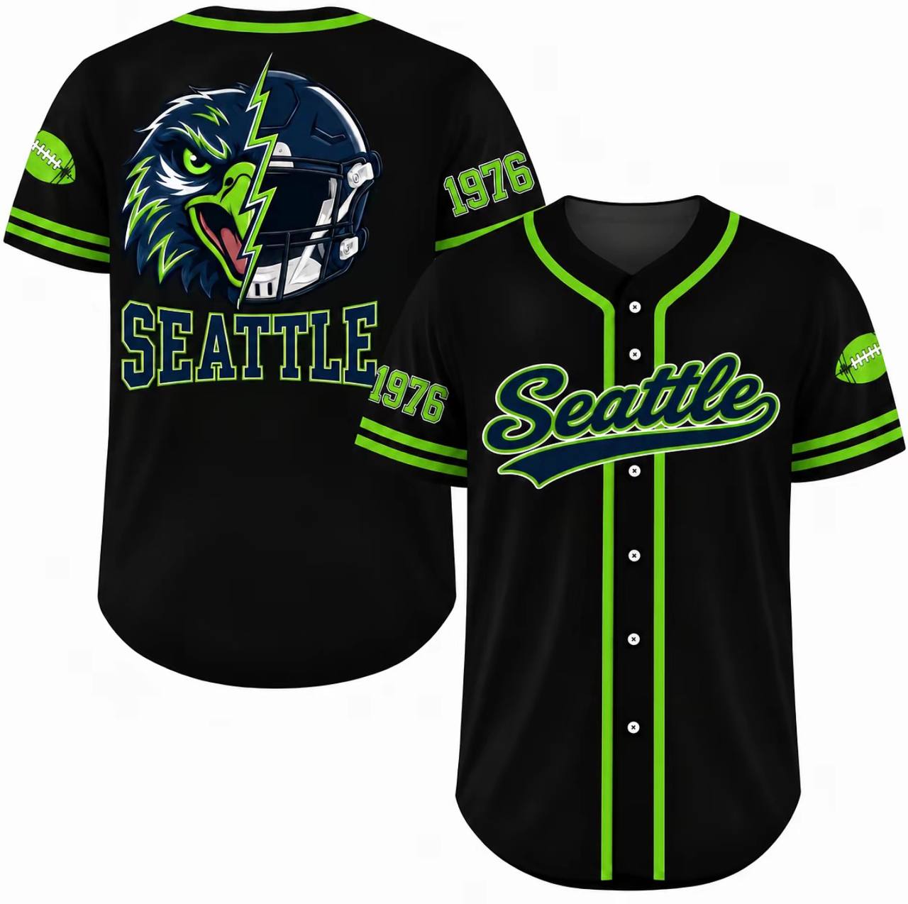 Football Team Baseball Jersey, Game Day Shirt for Football Lover