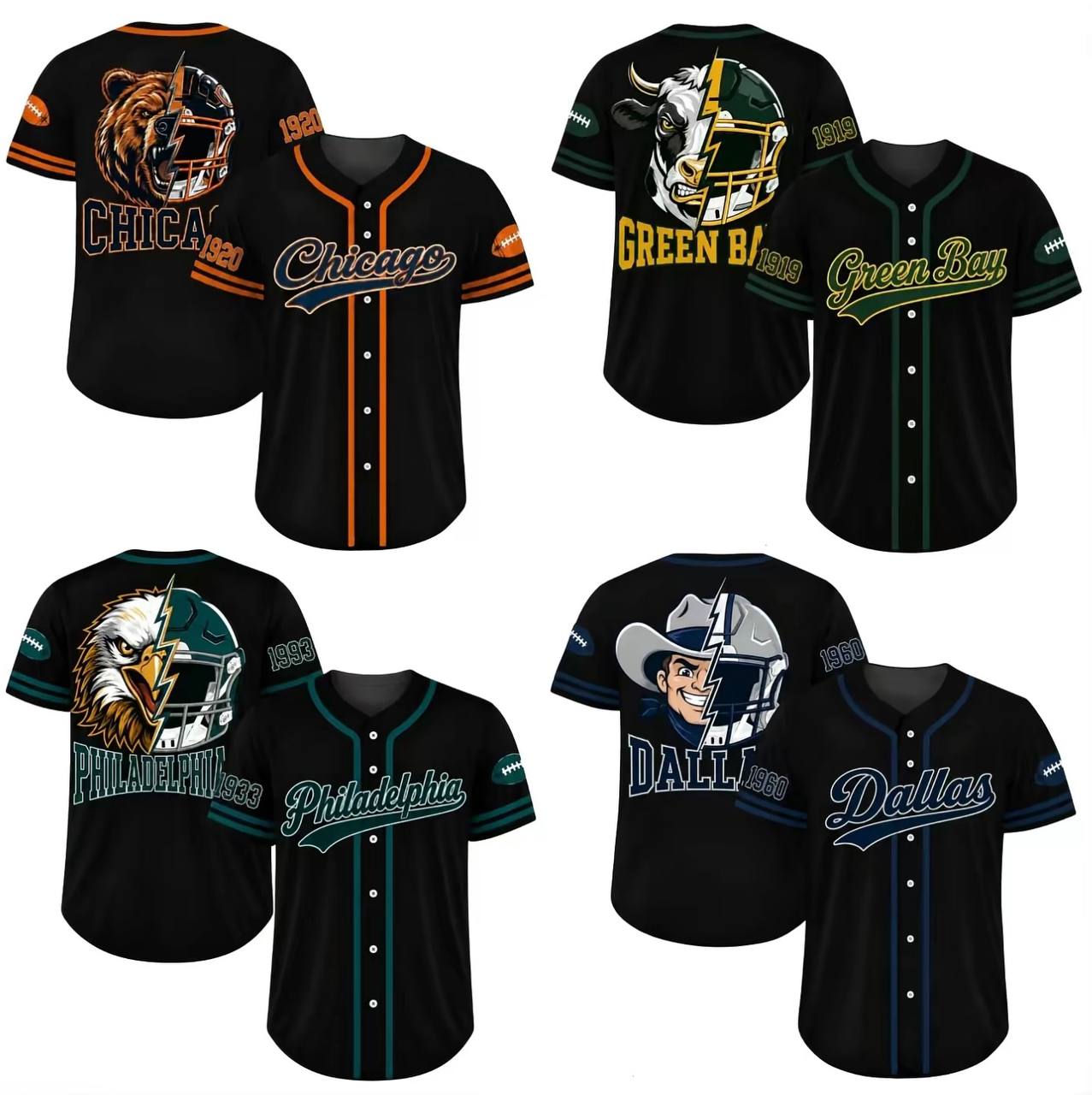 Football Team Baseball Jersey, Game Day Shirt for Football Lover