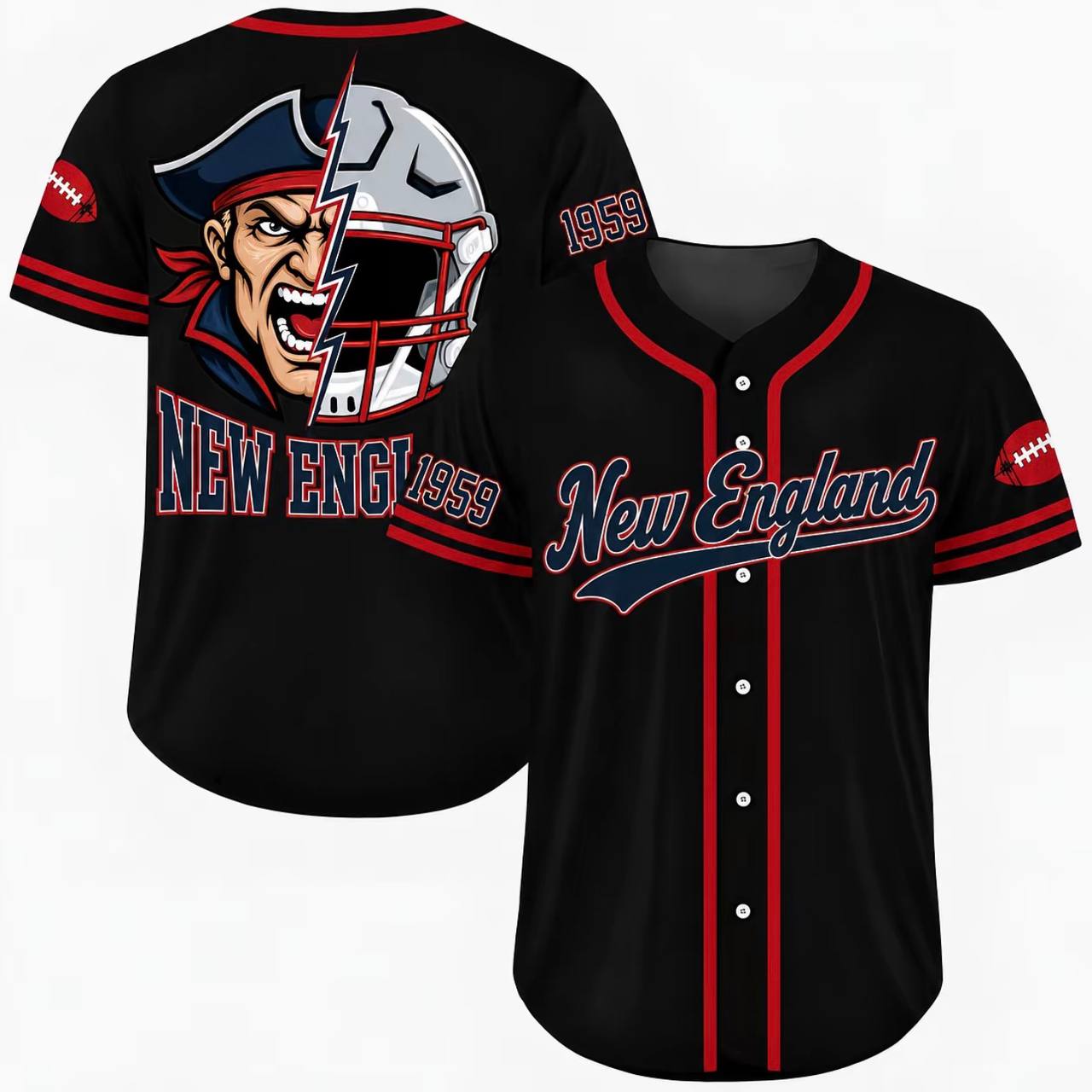 Football Team Baseball Jersey, Game Day Shirt for Football Lover