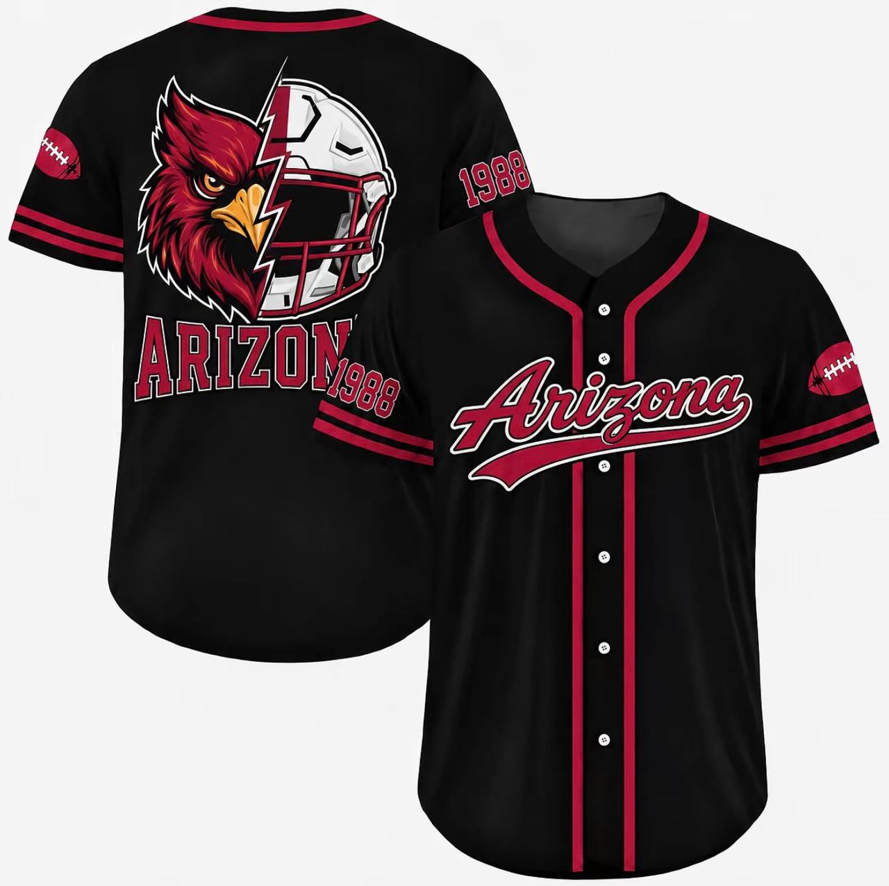 Football Team Baseball Jersey, Game Day Shirt for Football Lover