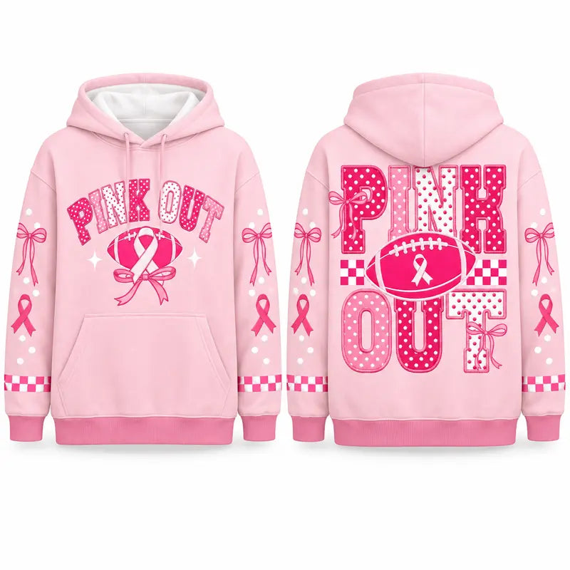 Pink Out Tackle Cancer Hoodie