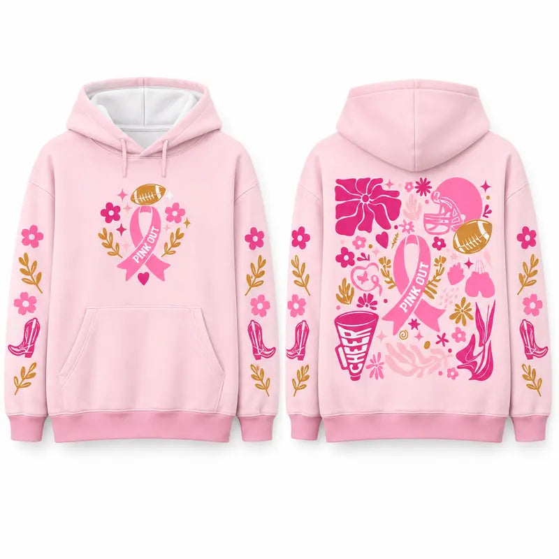 Pink Out Tackle Cancer Hoodie