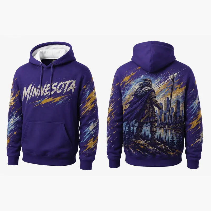 Football City Mascot Graphic Hoodie – Retro Game Day Fan Pullover