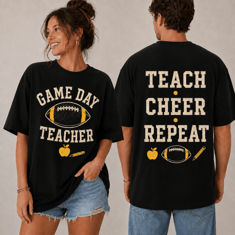 Game Day Teacher 3D T-Shirt