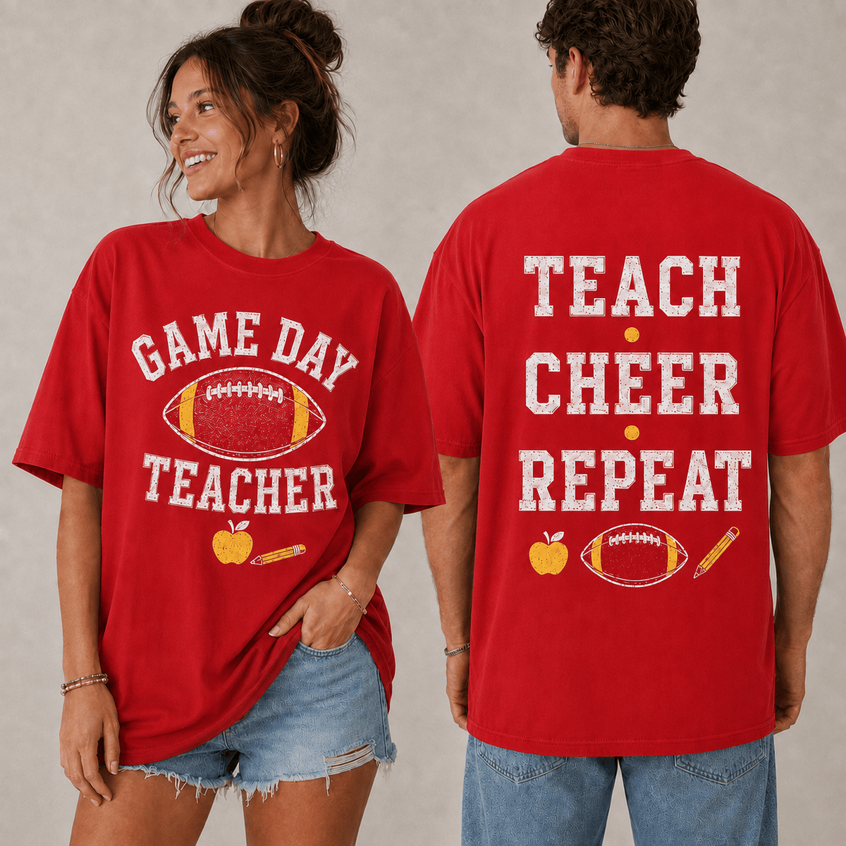Game Day Teacher 3D T-Shirt