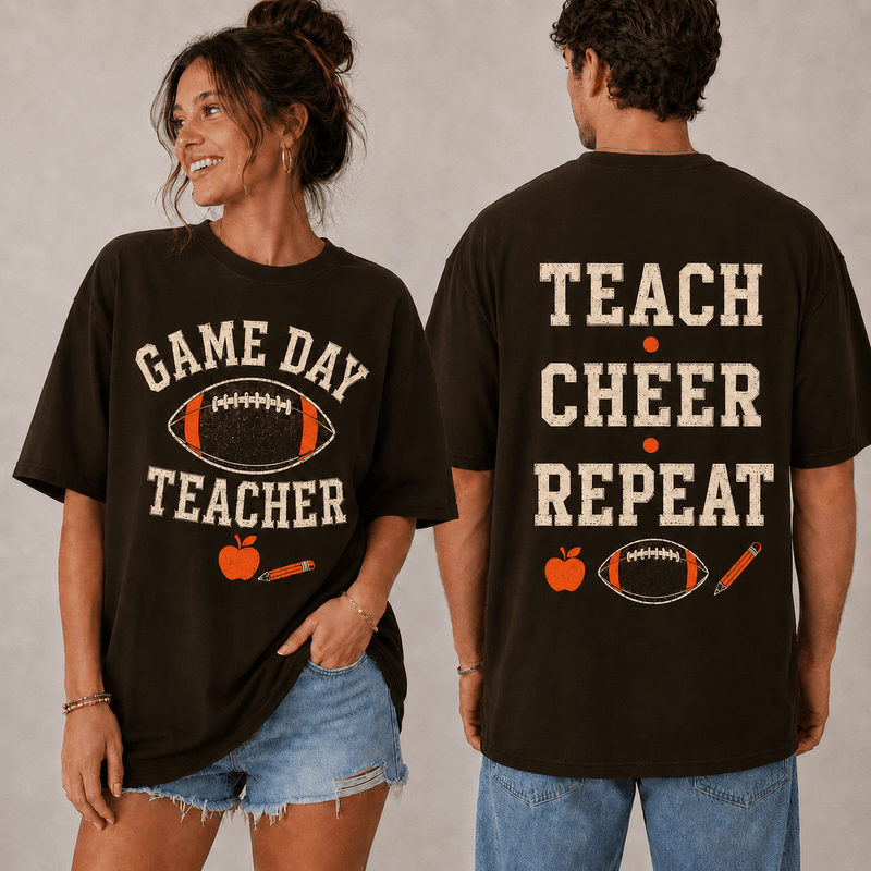 Game Day Teacher 3D T-Shirt