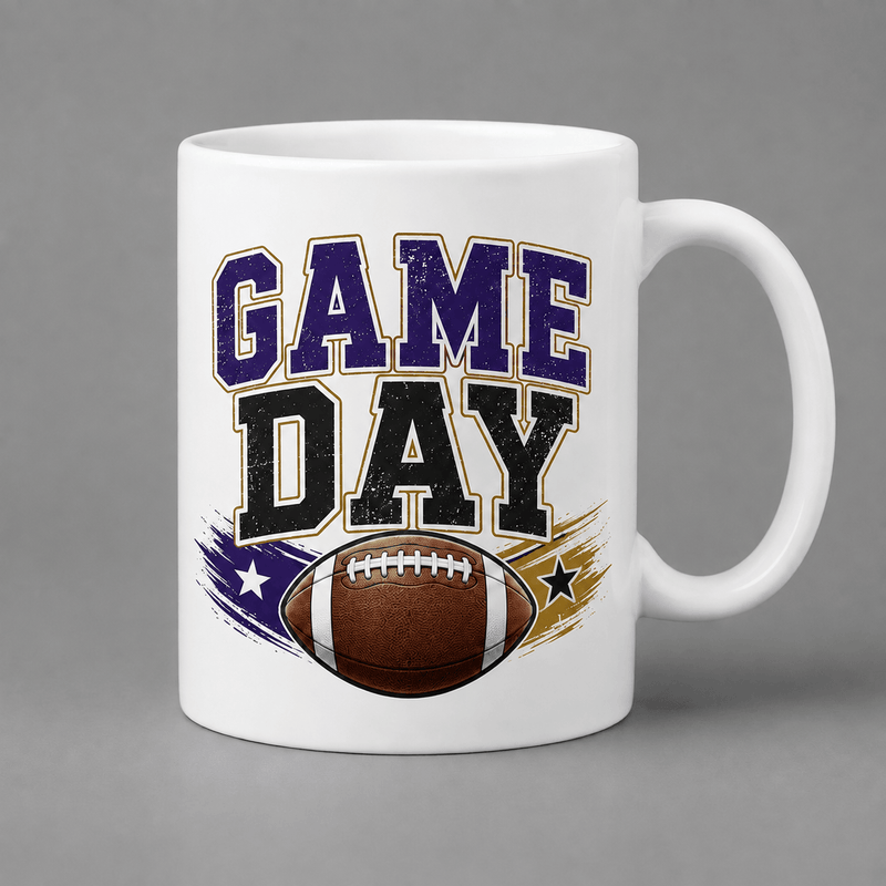 Premium Vintage Game Day Football Mug