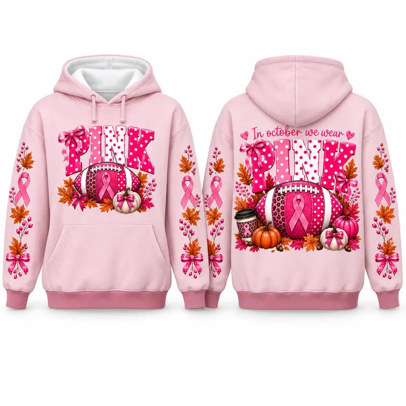 Pink Out Tackle Cancer Hoodie