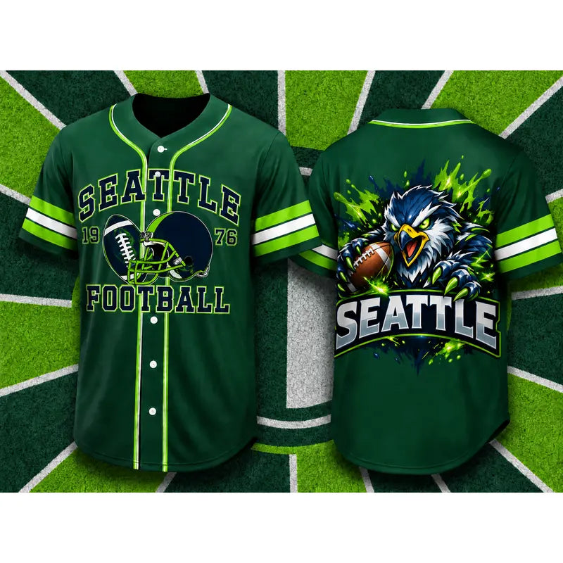 Football Game Day Baseball Jersey