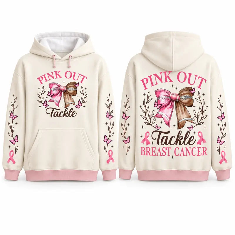 Pink Out Tackle Cancer Hoodie