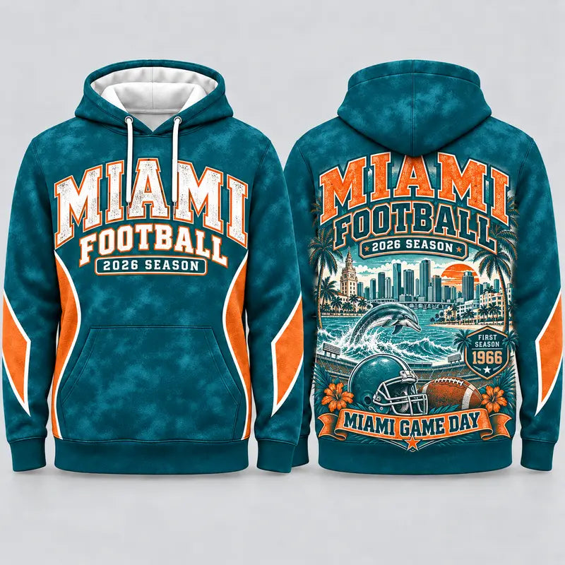 Game Day City Football Hoodie – Retro Helmet Graphic, 32 City Styles
