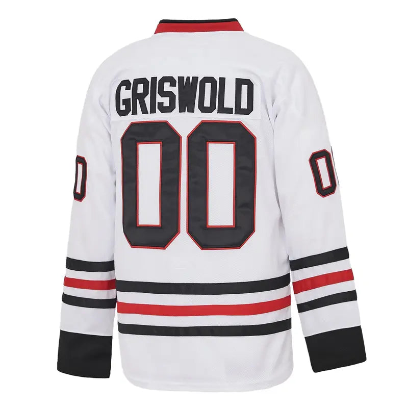 Men's Griswold 00 Embroidered Christmas Hockey Jersey – Long Sleeve