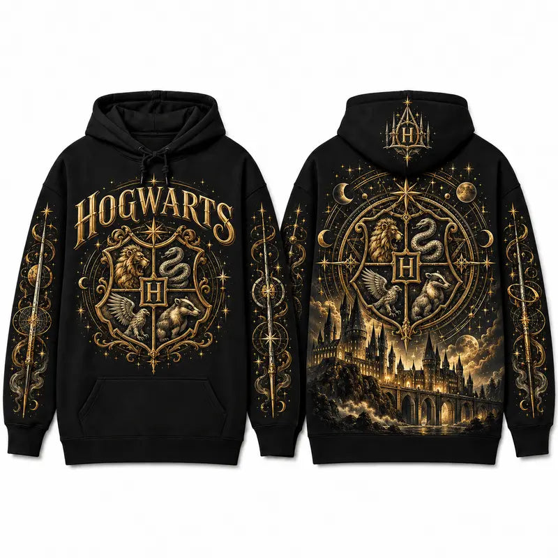 Harry Potter Hogwarts Graphic Pullover Hoodie