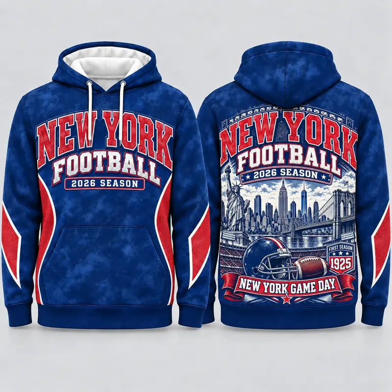 Game Day City Football Hoodie – Retro Helmet Graphic, 32 City Styles