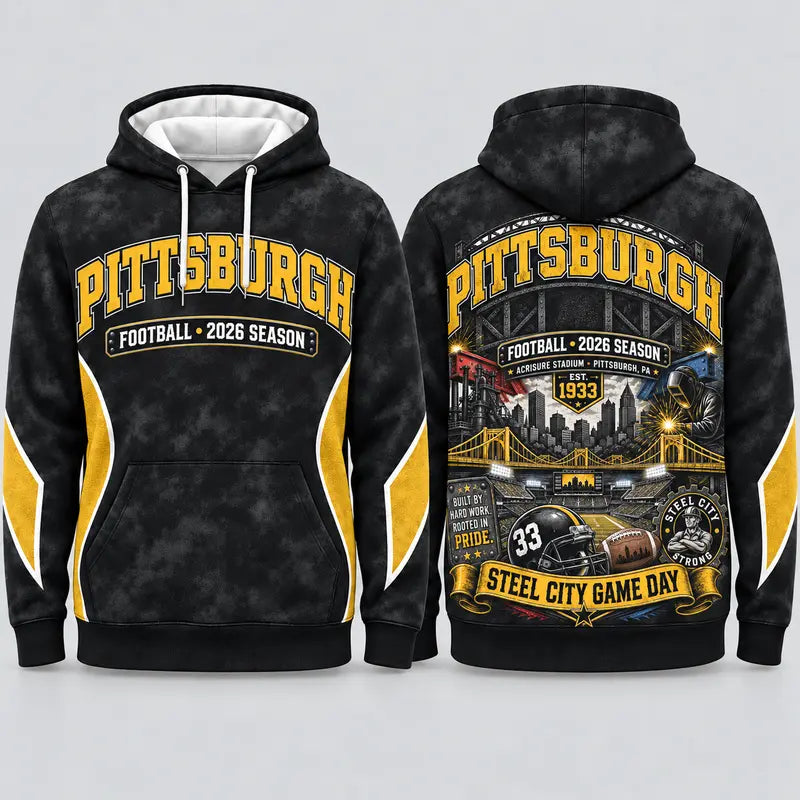 Game Day City Football Hoodie – Retro Helmet Graphic, 32 City Styles