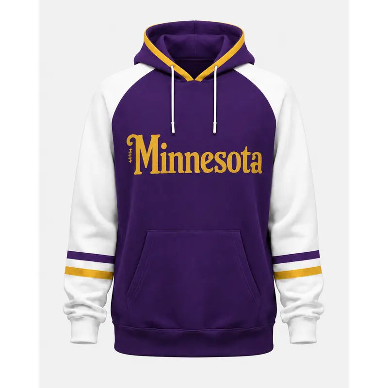 Vintage City Football Raglan Hoodie