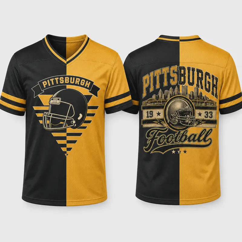 Unisex Two-Tone V-Neck Fan Jersey