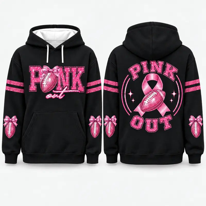 Pink Out Tackle Cancer Hoodie