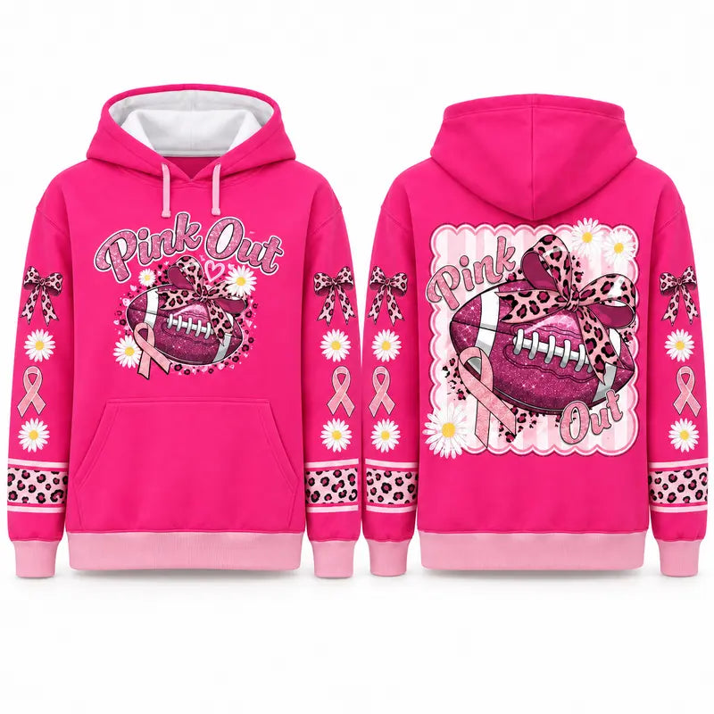 Pink Out Tackle Cancer Hoodie