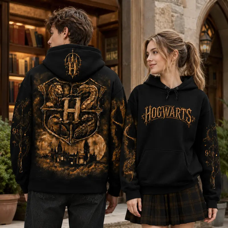 Harry Potter Hogwarts Graphic Pullover Hoodie