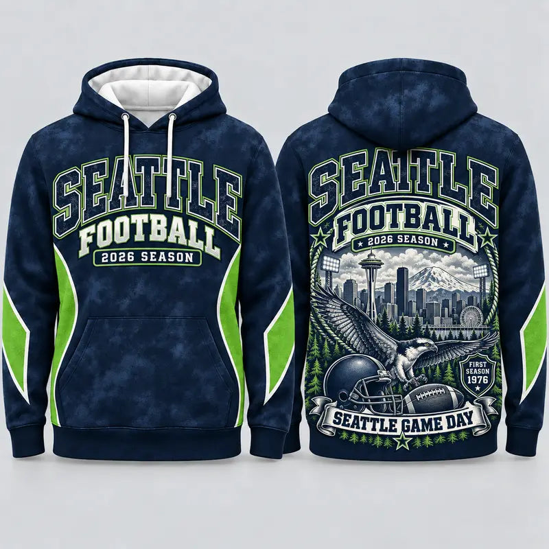 Game Day City Football Hoodie – Retro Helmet Graphic, 32 City Styles