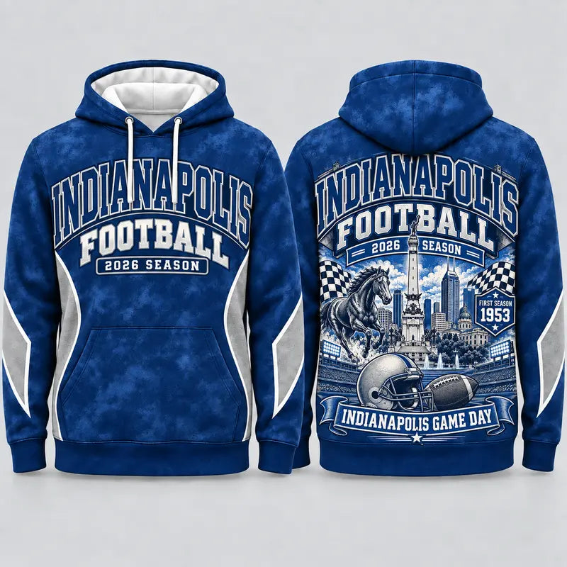 Game Day City Football Hoodie – Retro Helmet Graphic, 32 City Styles