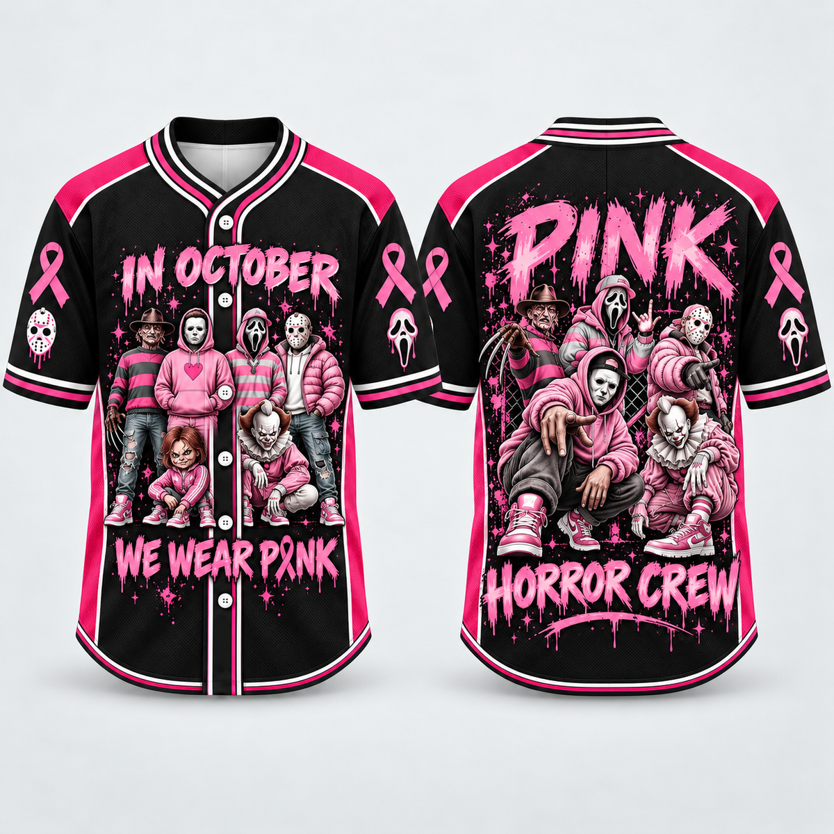 Pink Horror Jersey Collection – Spooky Style, Strong Spirit & October Support