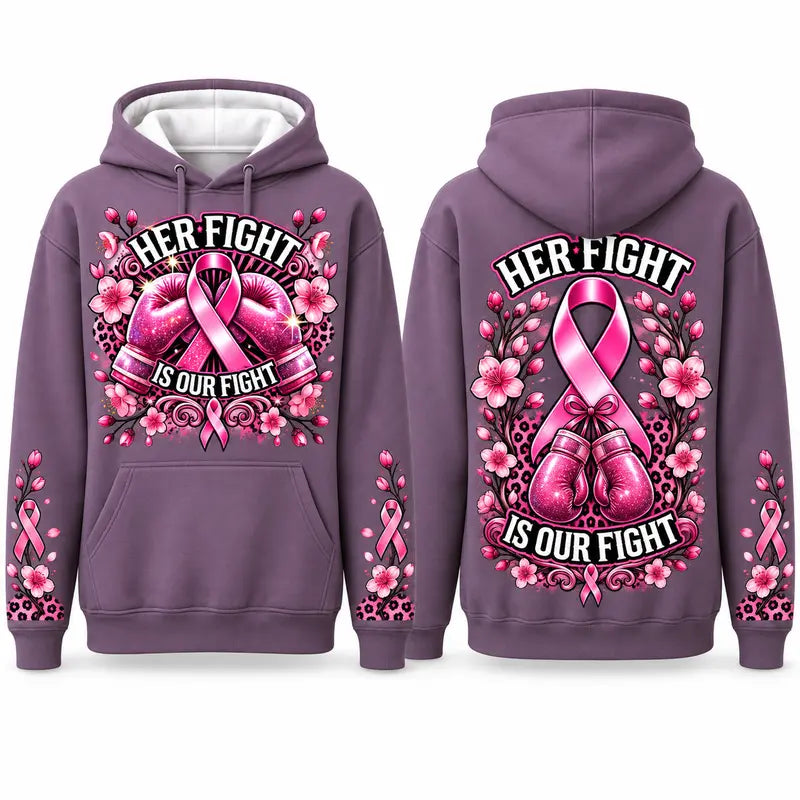 Together We Fight Breast Cancer Awareness Hoodie
