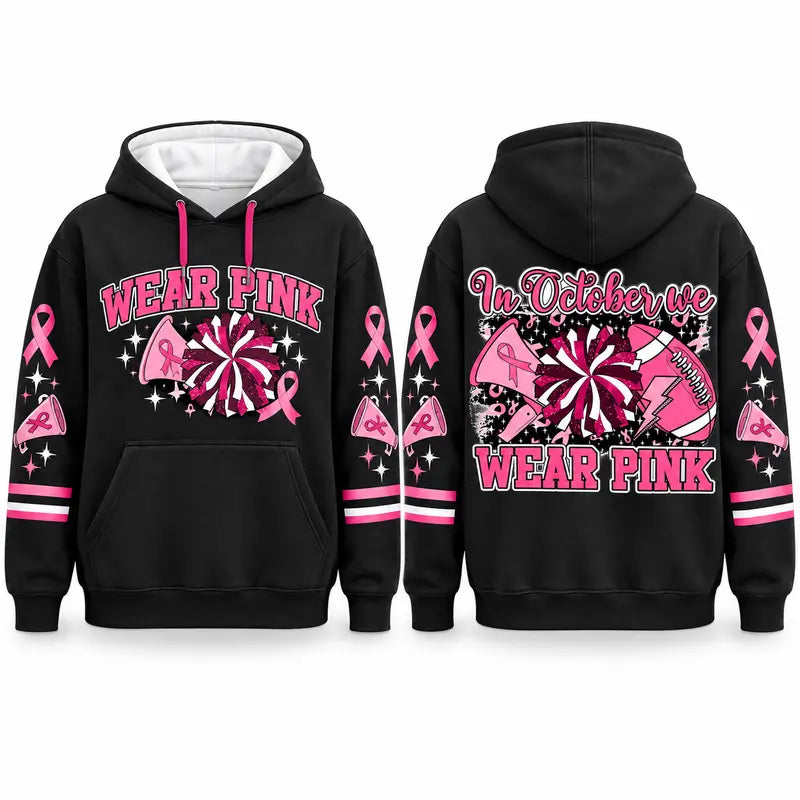 Pink Out Tackle Cancer Hoodie