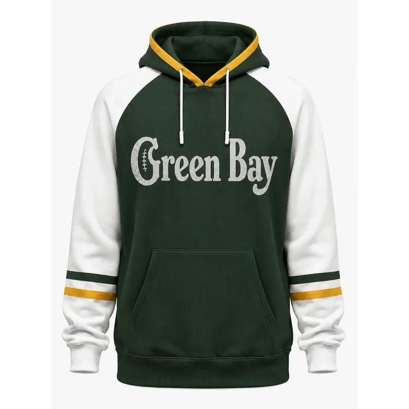 Vintage City Football Raglan Hoodie