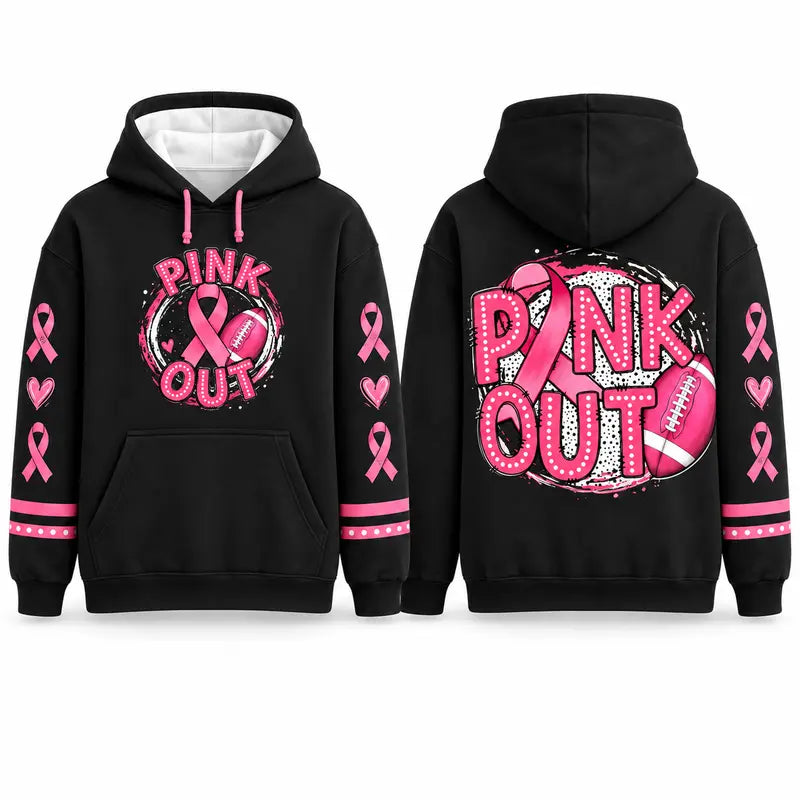 Pink Out Tackle Cancer Hoodie