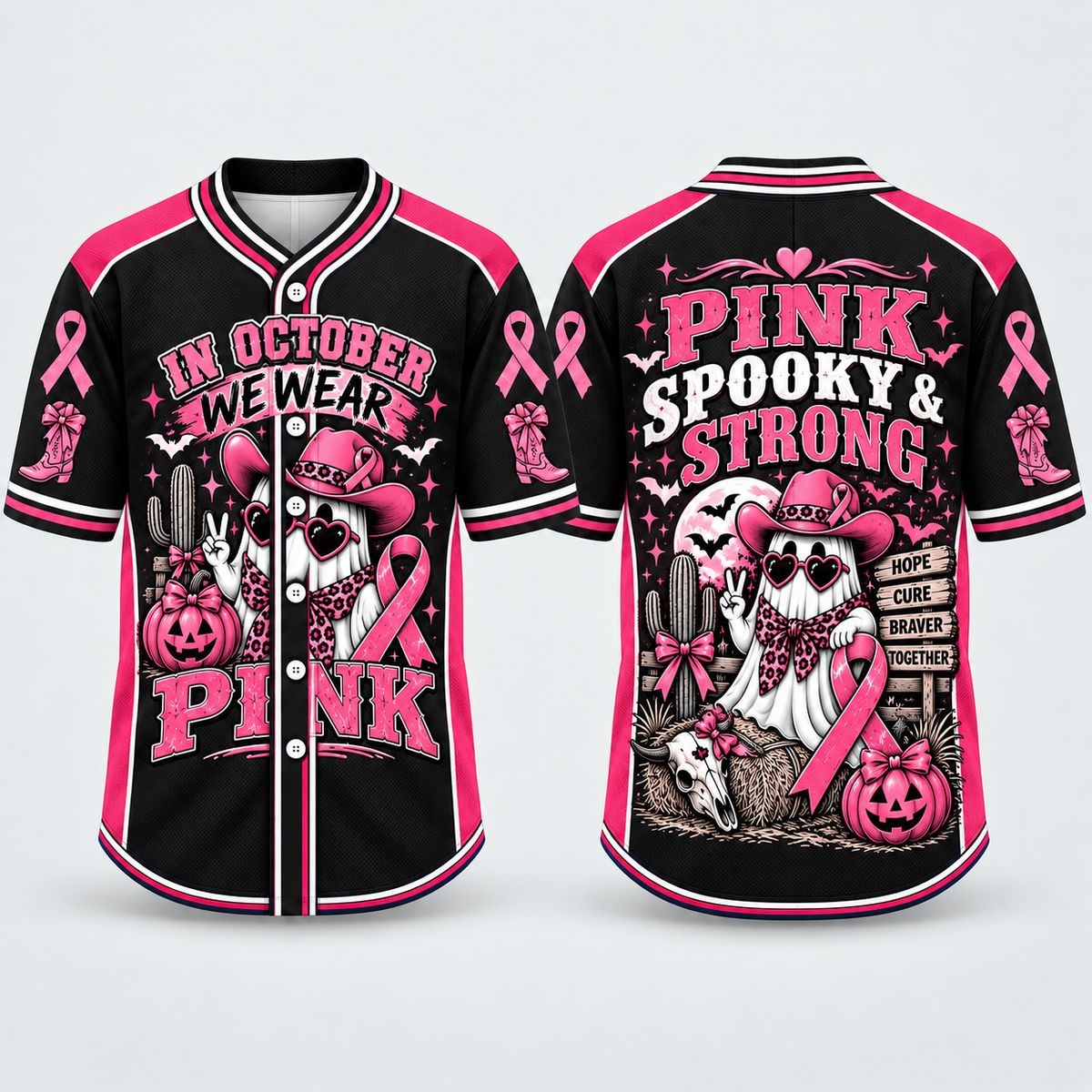 Pink Horror Jersey Collection – Spooky Style, Strong Spirit & October Support