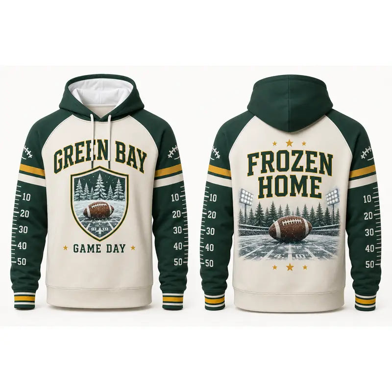 Football Game Day Hoodie Collection – Vintage City & Mascot Graphic Pullover for Football Fans
