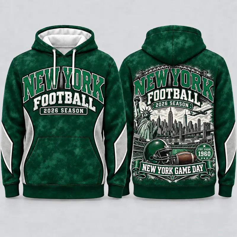 Game Day City Football Hoodie – Retro Helmet Graphic, 32 City Styles