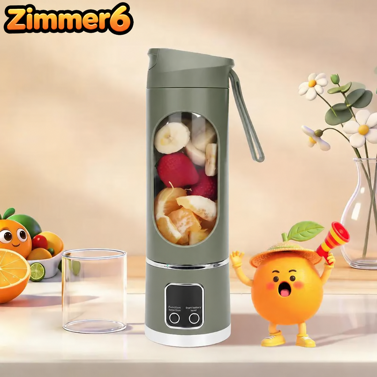 Portable USB Rechargeable Blender – Smoothie & Shake Maker