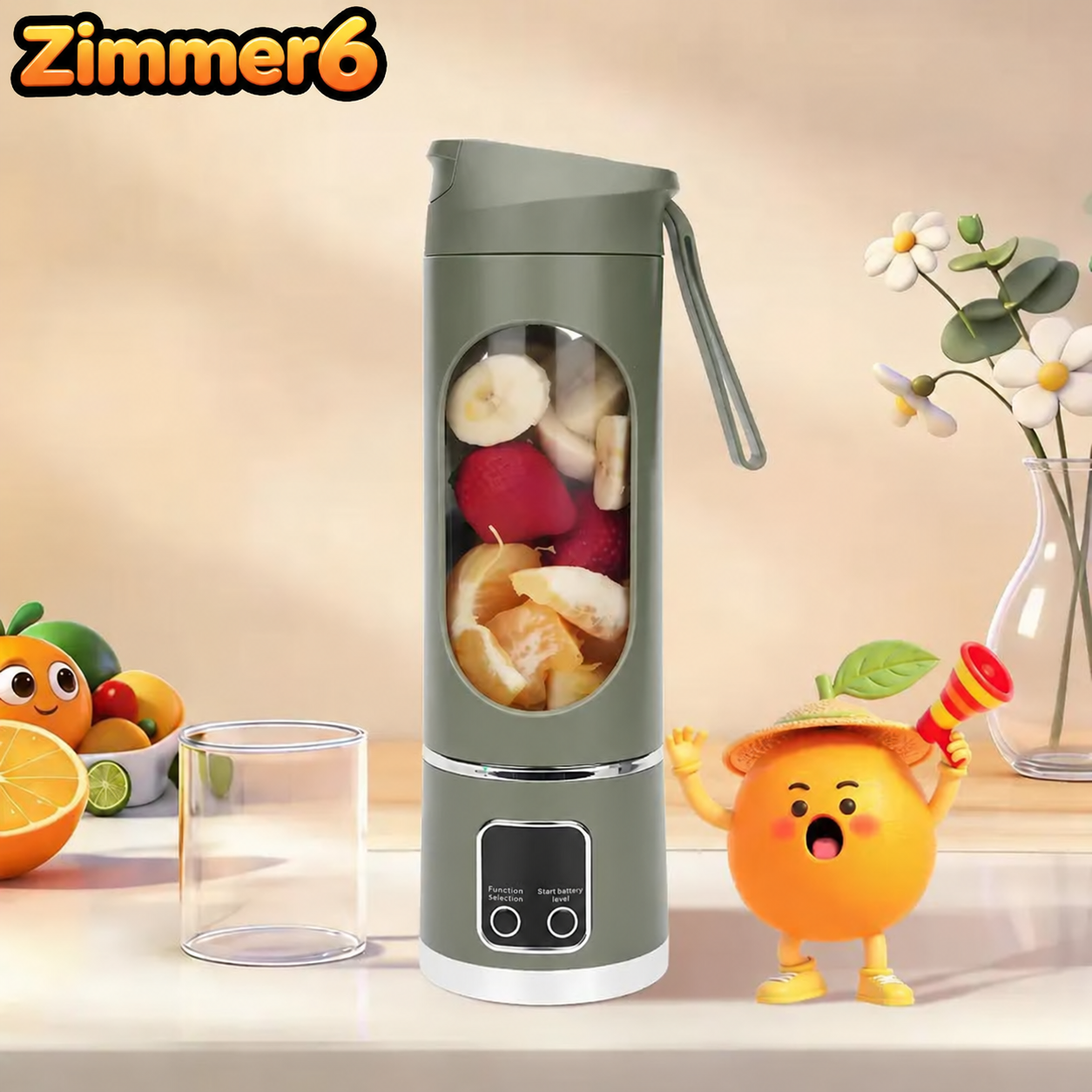 Portable USB Rechargeable Blender – Smoothie & Shake Maker