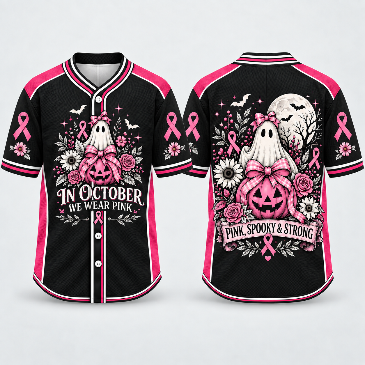 Pink Horror Jersey Collection – Spooky Style, Strong Spirit & October Support